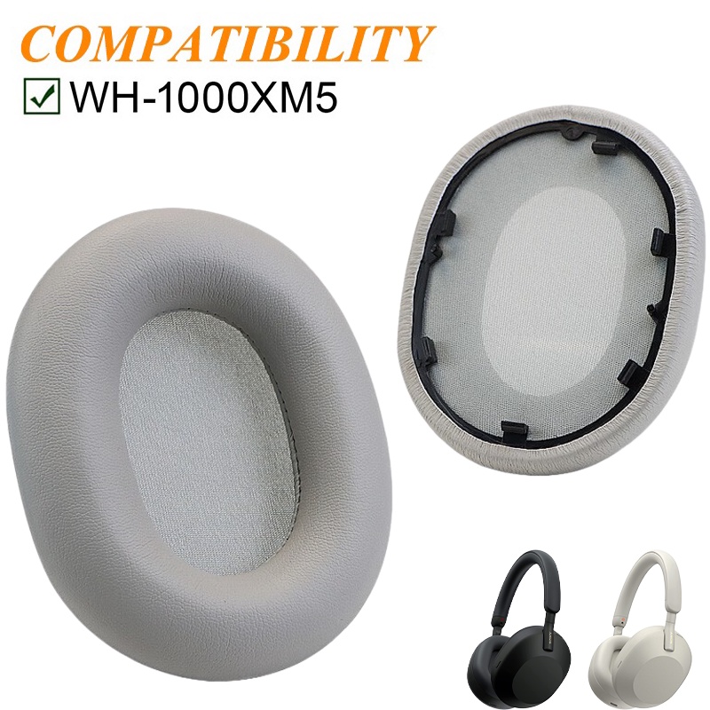 1 Cặp Miếng Đệm Tai Nghe Sony WH-1000XM5  Chống Ồn Bằng Da Cừu / Protein