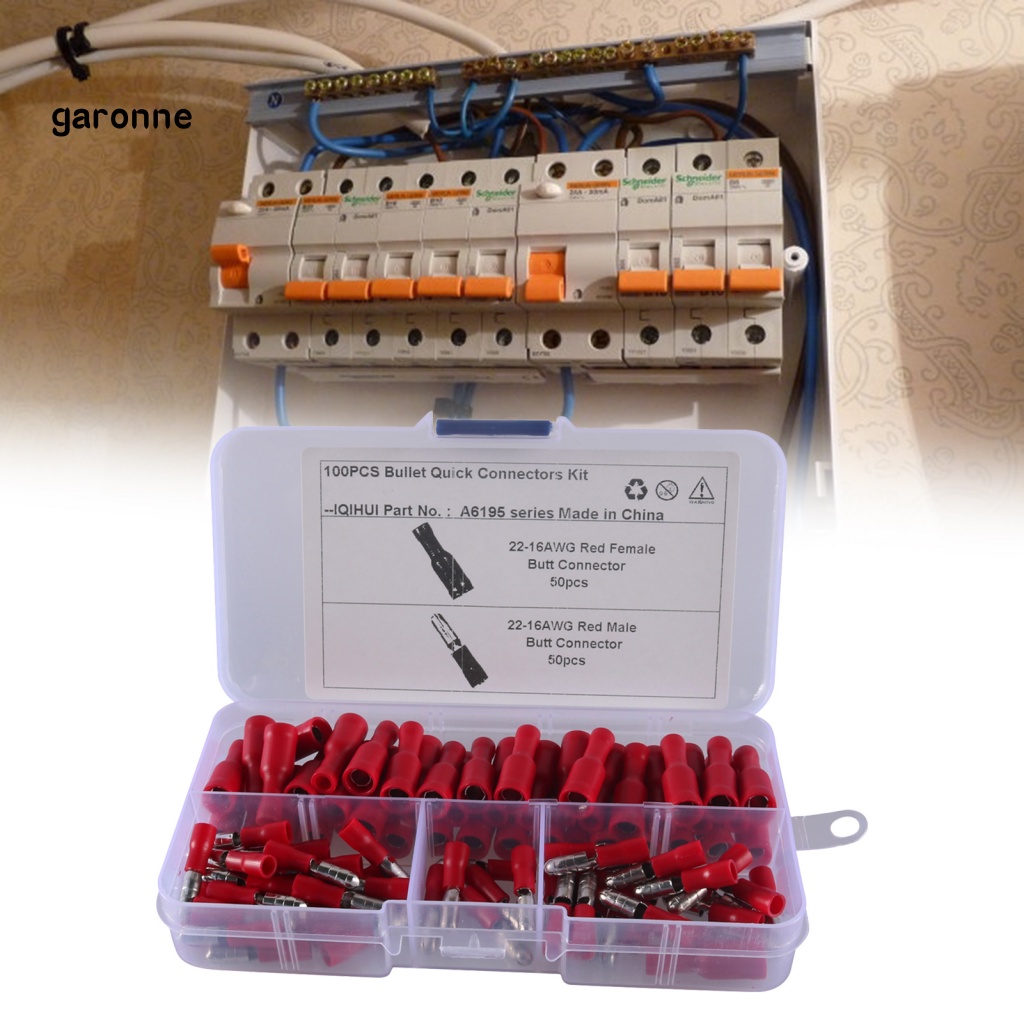 Set 100 Đầu Nối Dây 22-16 AWG Chịu Nhiệt Đa Năng Tiện Dụng