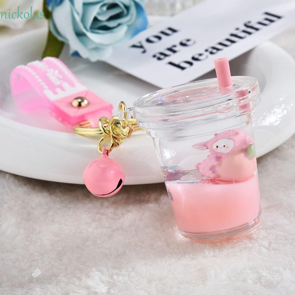 NICKOLAS Móc Khóa Hình Ly Trà Sữa Thời Trang