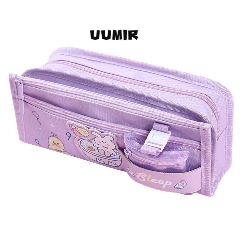 UUMIR Túi Đựng Bút Bằng Vải Canvas Cỡ Lớn Thiết Kế Dễ Thương