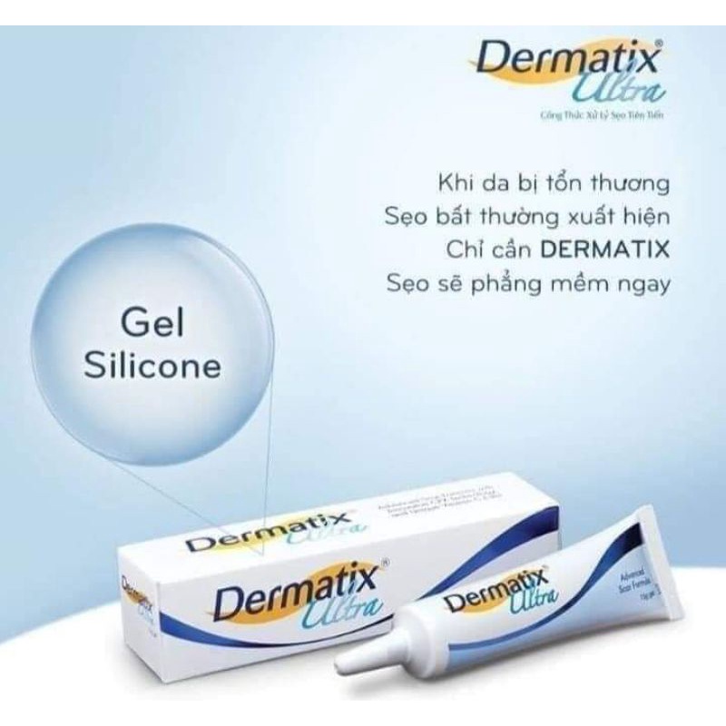 HIỆU QUẢ gel hỗ trợ sẹo Dermatix Ultra 15g chính hãng mộc miên store