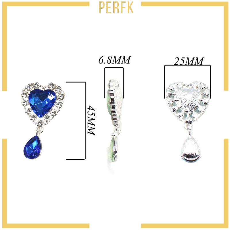 Set 10 / 10 Viên Đá Giả Kim Cương Mặt Phẳng Trang Trí Quần Áo DIY