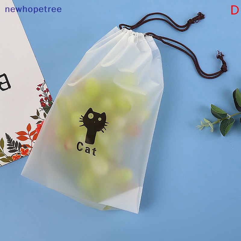 Túi Dây Rút Trong Suốt Họa Tiết Hoạt Hình Dễ Thương