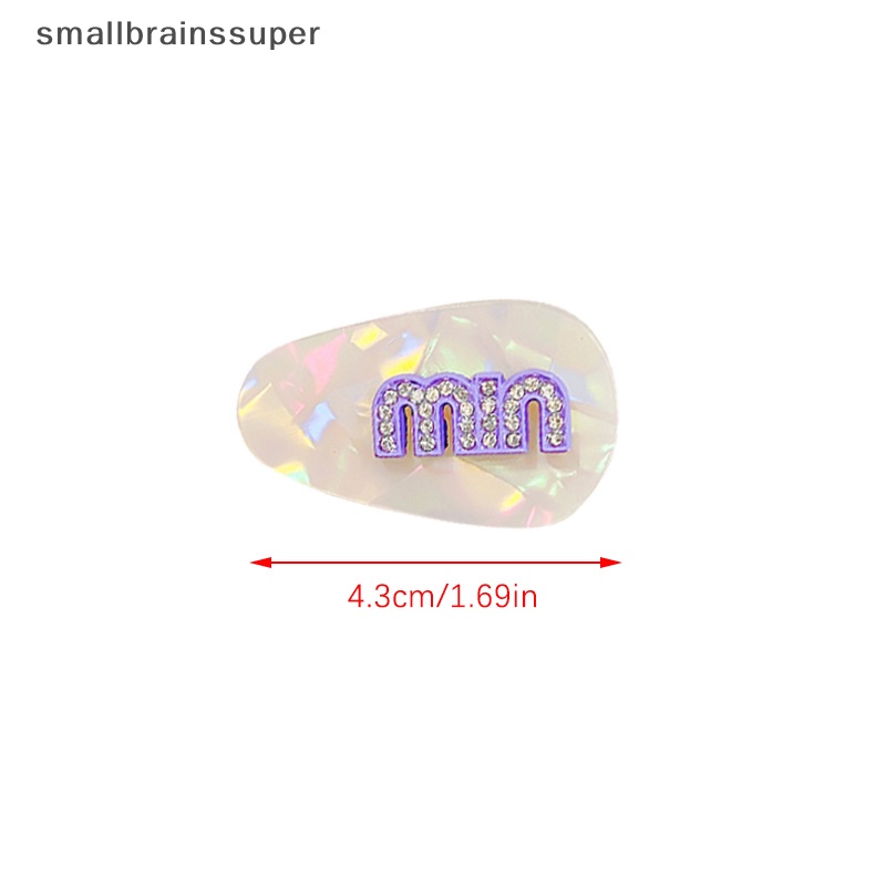 Kẹp Tóc Nhỏ Màu Tím Hình Giọt Nước Đơn Giản Thời Trang Cho Nữ SBS