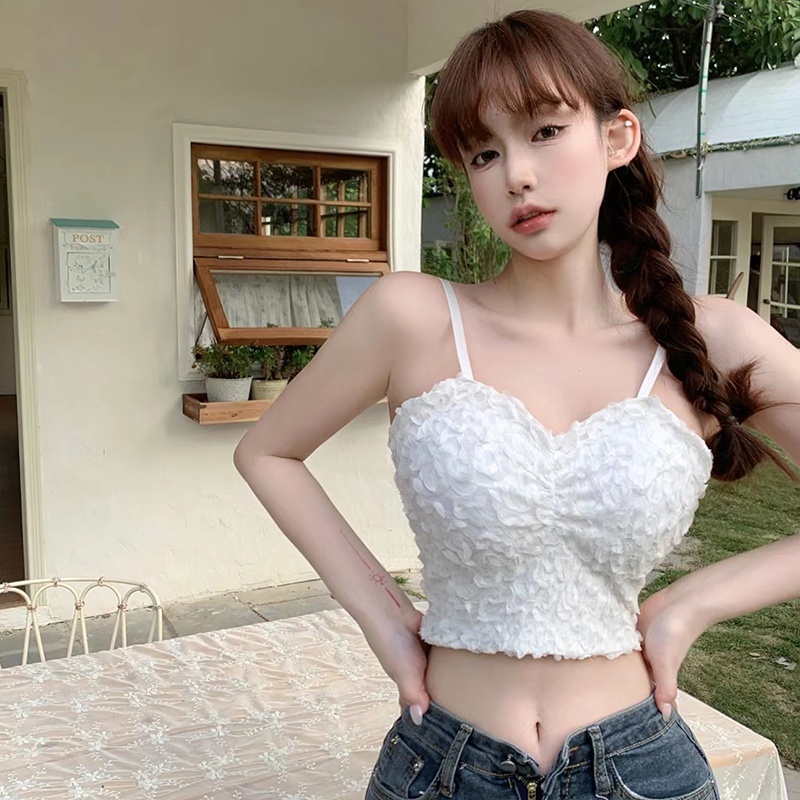 Áo Tank Top Sát Nách Cổ Chữ V Màu Sắc Thanh Lịch