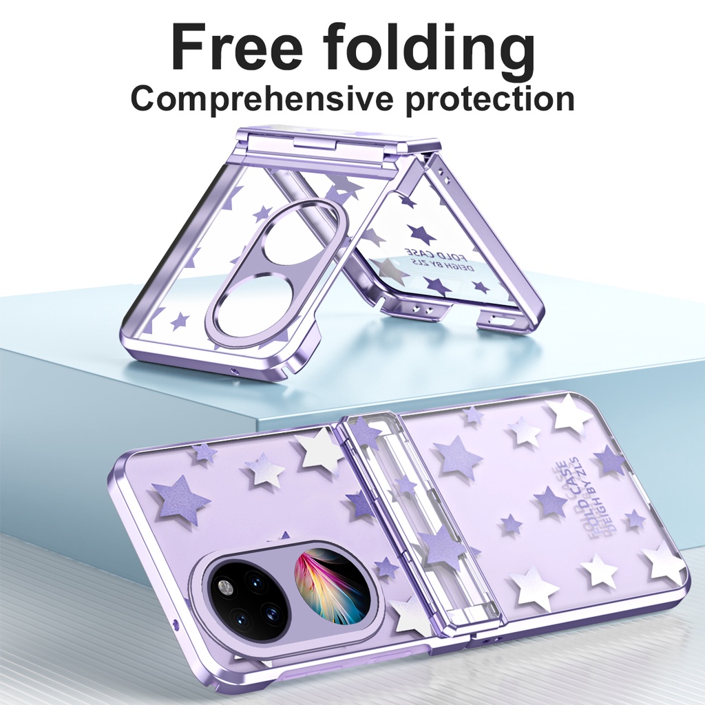 Ốp Điện Thoại Họa Tiết Ngôi Sao Có Túi Chống Sốc Cho Huawei P50 Huawei Pocket S 5G
