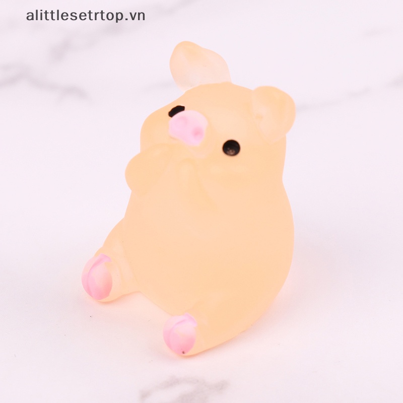 Alittlesetrtop 5/10 cái quả bóng lợn phát sáng dễ thương mochi fun joke gift anti-stress toys diy decor.