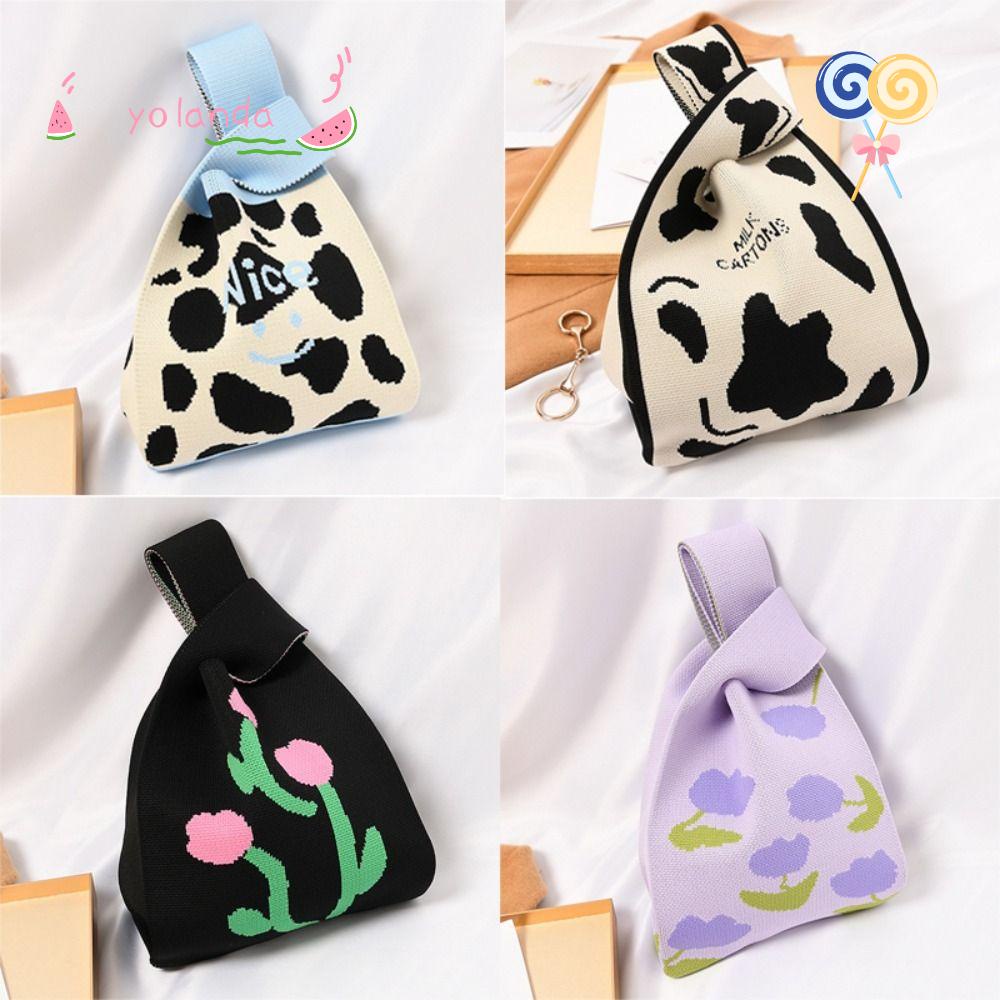 YOLA Túi Xách Đan Len Mini Đeo Chéo Thời Trang Cho Nữ