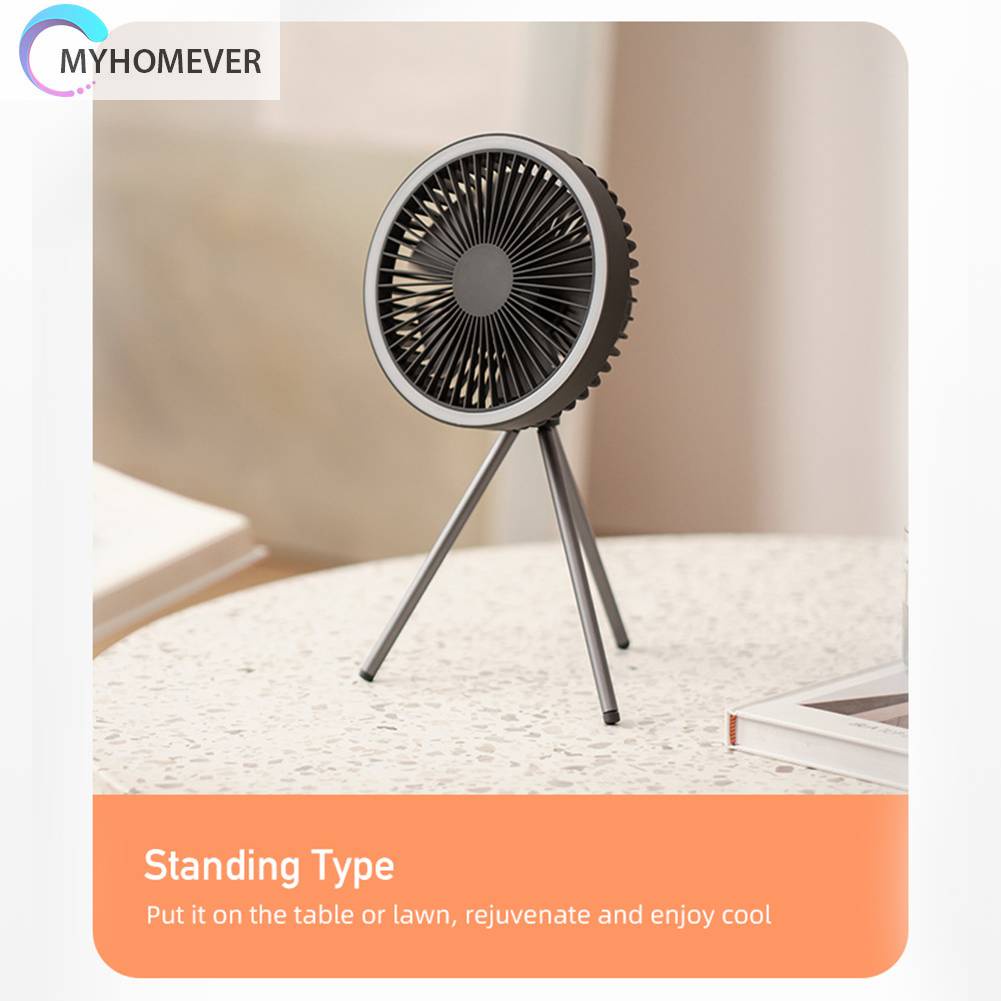 Quạt Làm Mát Để Bàn 3 Tốc Độ 10000mAh Cắm Trại Ngoài Trời
