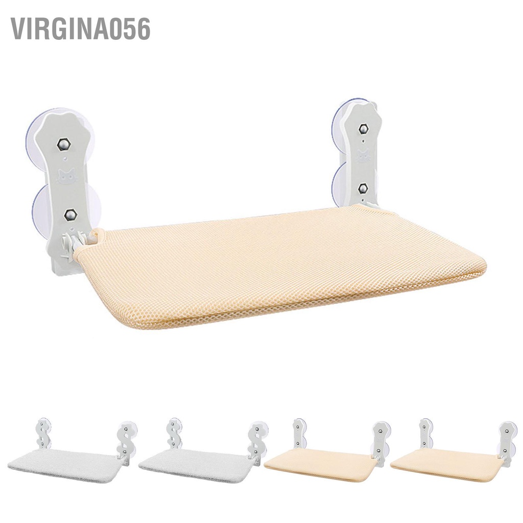 Virgina056 Có Thể Gập Lại Cửa Sổ Mèo Võng Khung Kim Loại Không Dây Gấp Cá Rô Giường Với 4 Hút Mạnh