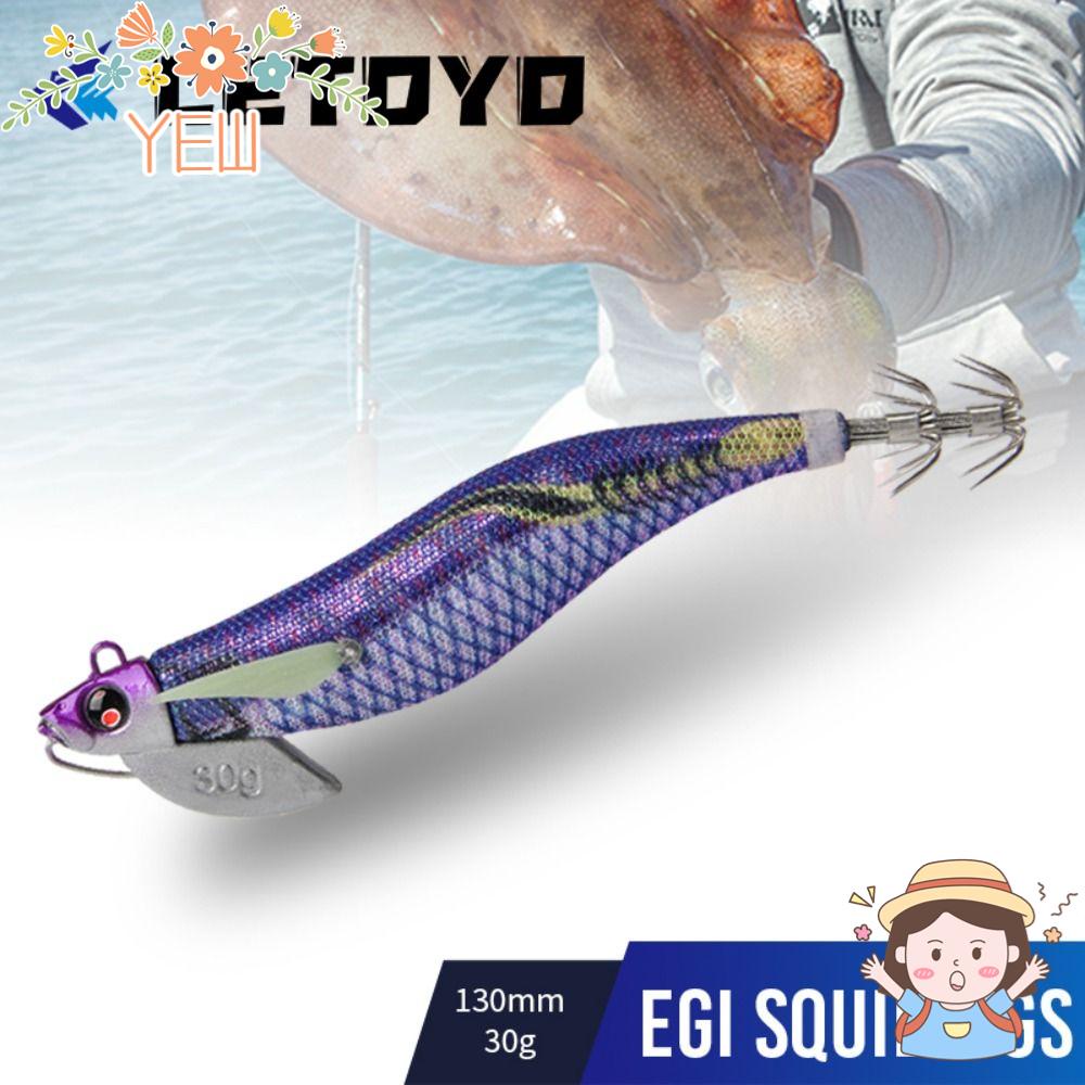 YEW Bạch Tuộc Giả Câu Cá 2023 Chì 130mm 30g