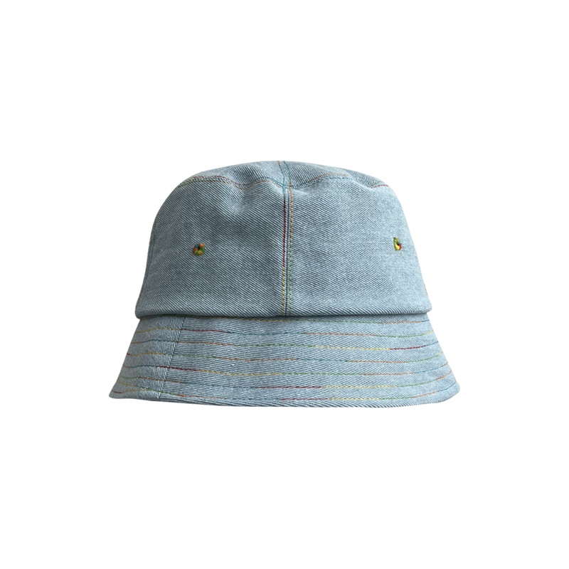 Nón Tai Bèo Denim Chống Nắng Màu Cầu Vồng Kiểu Hàn Quốc Thời Trang Mùa Hè Cho Nam Và Nữ