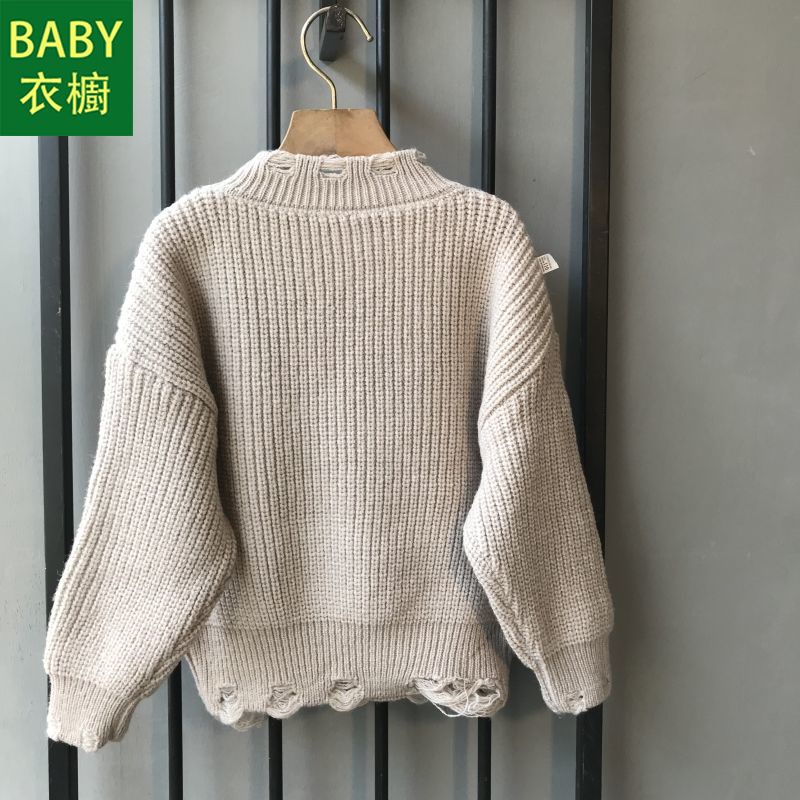 Áo Sweater Dệt Kim Chui Đầu Thời Trang Thu Đông 2023 Cho Bé Trai