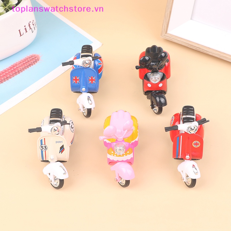 Toplanswatchstore 1pc trẻ em phim hoạt hình xe máy mini đồ chơi quán tính xe máy mô hình boy girl vn