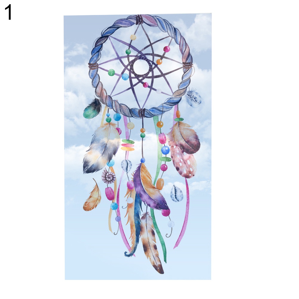 (Bất Ngờ) Phim Dán Cửa Sổ Thời Trang Không Keo Dán Hình Lưới Bắt Cá Voi / Dream Catcher Trang Trí