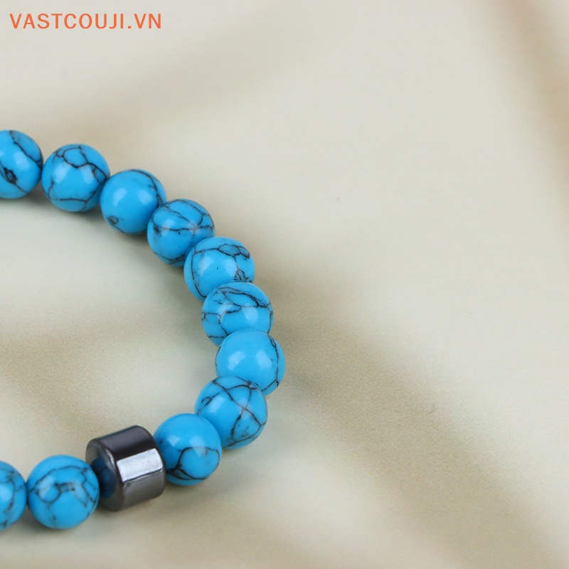 Vòng Tay Chuỗi Hạt Đá Hematite Màu Xanh Lá Phong Cách Phật Giáo Cho Nam Và Nữ