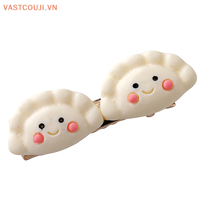 Kẹp Tóc Hình Bánh Quy Bằng Acrylic In Họa Tiết Hoạt Hình Dễ Thương