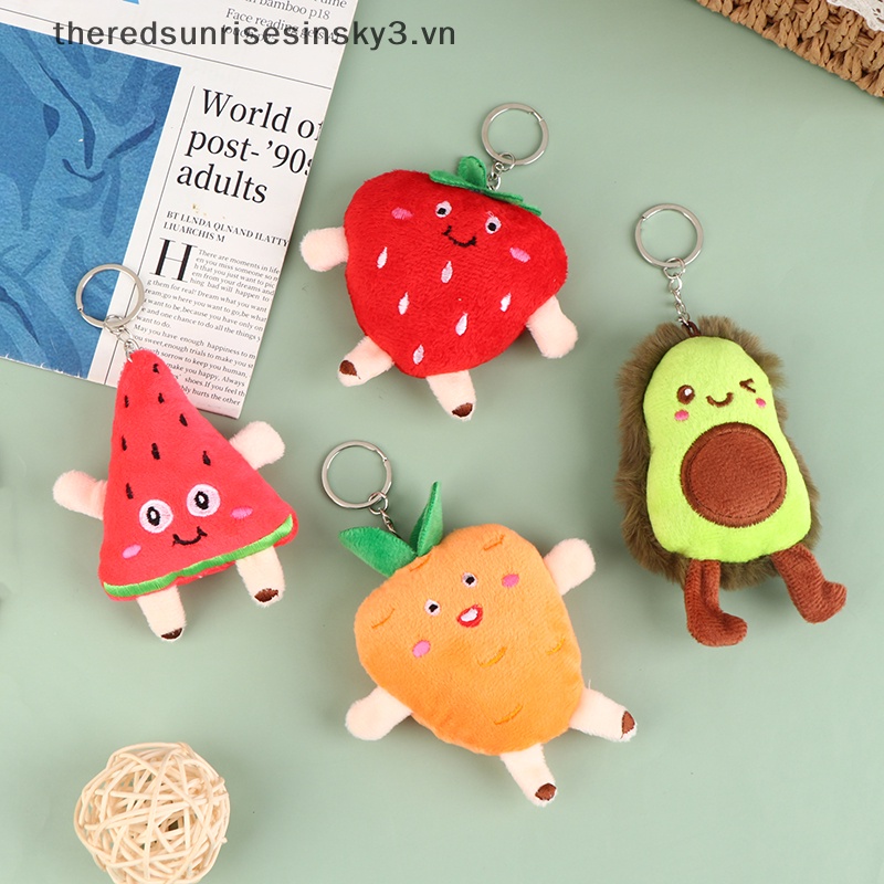 Móc Khóa Hình Trái Cây Nhồi Bông Xinh Xắn Dễ Thương