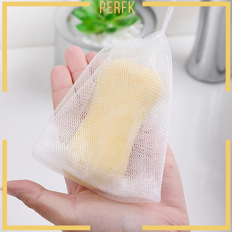 Túi Lưới Tạo Bọt Có Dây Rút Và Giá Đỡ Đựng Xà Phòng Giúp Tiết Kiệm Không Gian Cho