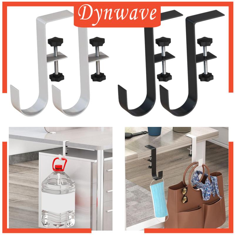 Set 2 Giá Đỡ Móc Treo Đồ Dùng Gắn Cạnh Bàn Tùy Chỉnh Độ Cao Tiện Dụng Cho Văn Phòng / Phòng Ngủ / Nhà Bếp