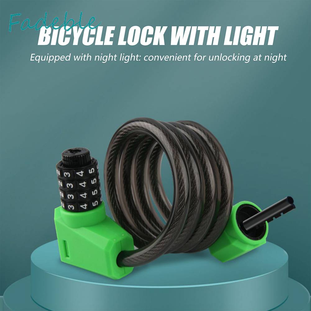 Dây Xích Khóa Xe Đạp / Xe Máy / Thuyền Kayak Có Mật Khẩu 1.2M