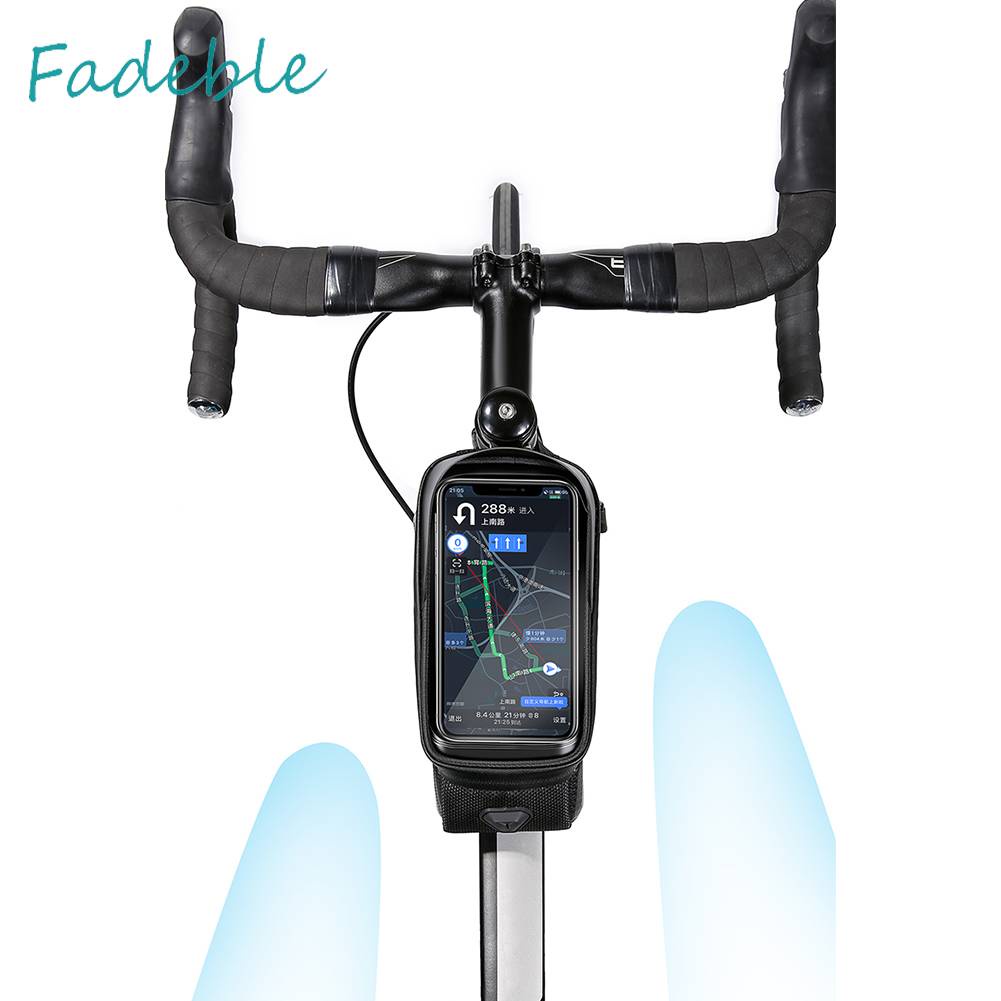 Túi Đựng Điện Thoại Cảm Ứng 1L Họa Tiết Phản Quang Chống Thấm Nước Gắn Xe Đạp Ốp