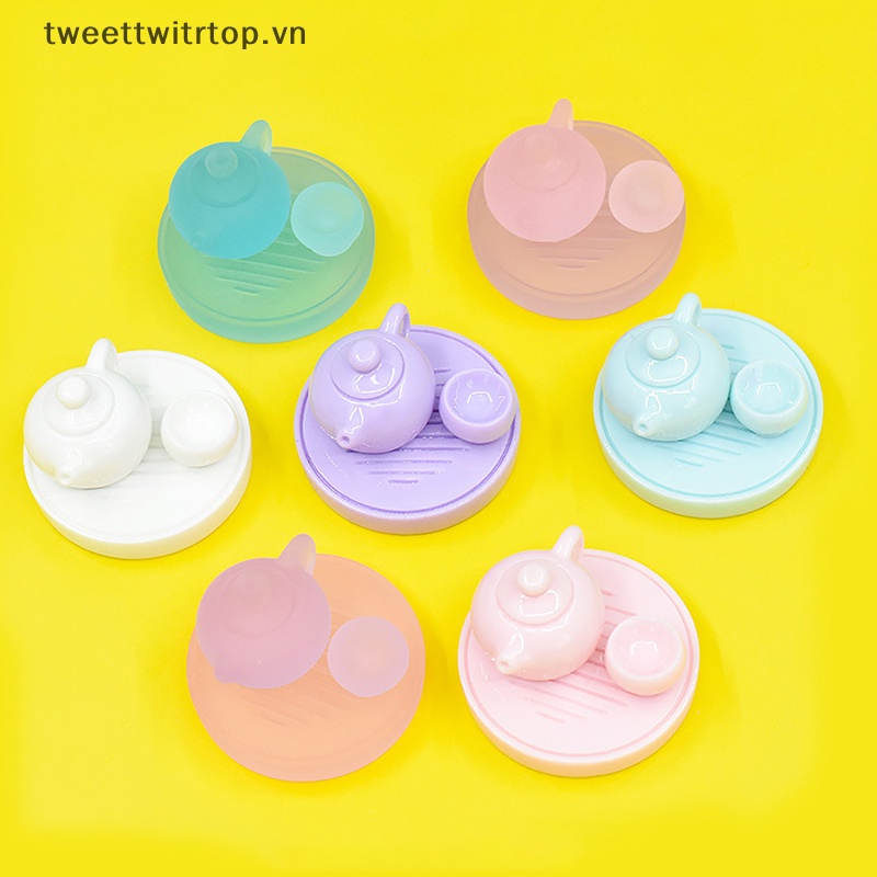 Trtop 1 bộ tách trà thu nhỏ mô phỏng thu nhỏ búp bê nội thất nhà mô hình phụ kiện tự làm đồ chơi trang trí nội thất vn