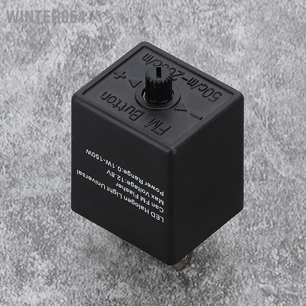 Winter064 12V 24V 3-PIN ĐÈN LED Flasher Relay Có Thể Điều Chỉnh Rơ Le Bật Đèn Tín Hiệu Blinker Cho Ô Tô Xe Máy