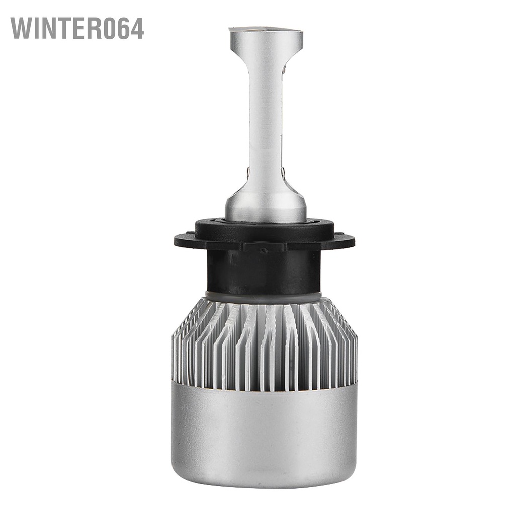 Winter064 Cặp H7 LED 36W 8000LM Đèn pha ô tô Hi/Lo Beam Auto Bulbs 6000K (Bạc)