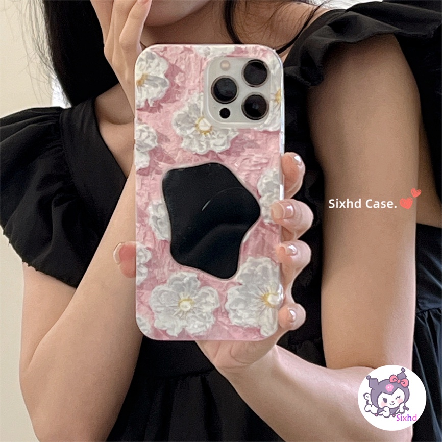 Ốp Lưng iPhone 8 7 6 6s Plus 11 14 13 12 Pro Max SE2020 X Xr Xs Max sixhd Ốp Điện Thoại Mềm Họa Tiết Hoa 3D Cho