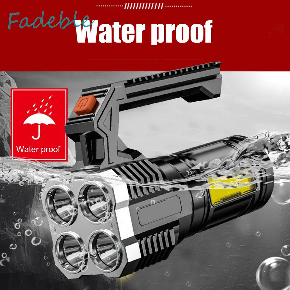 Đèn Pin Cầm Tay Chống Nước IPX4 Có Thể Sạc Lại Bằng Cổng USB