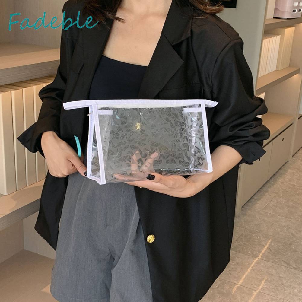 Túi Đựng Tiền Xu Bằng PVC Trong Suốt Sức Chứa Lớn Tiện Dụng