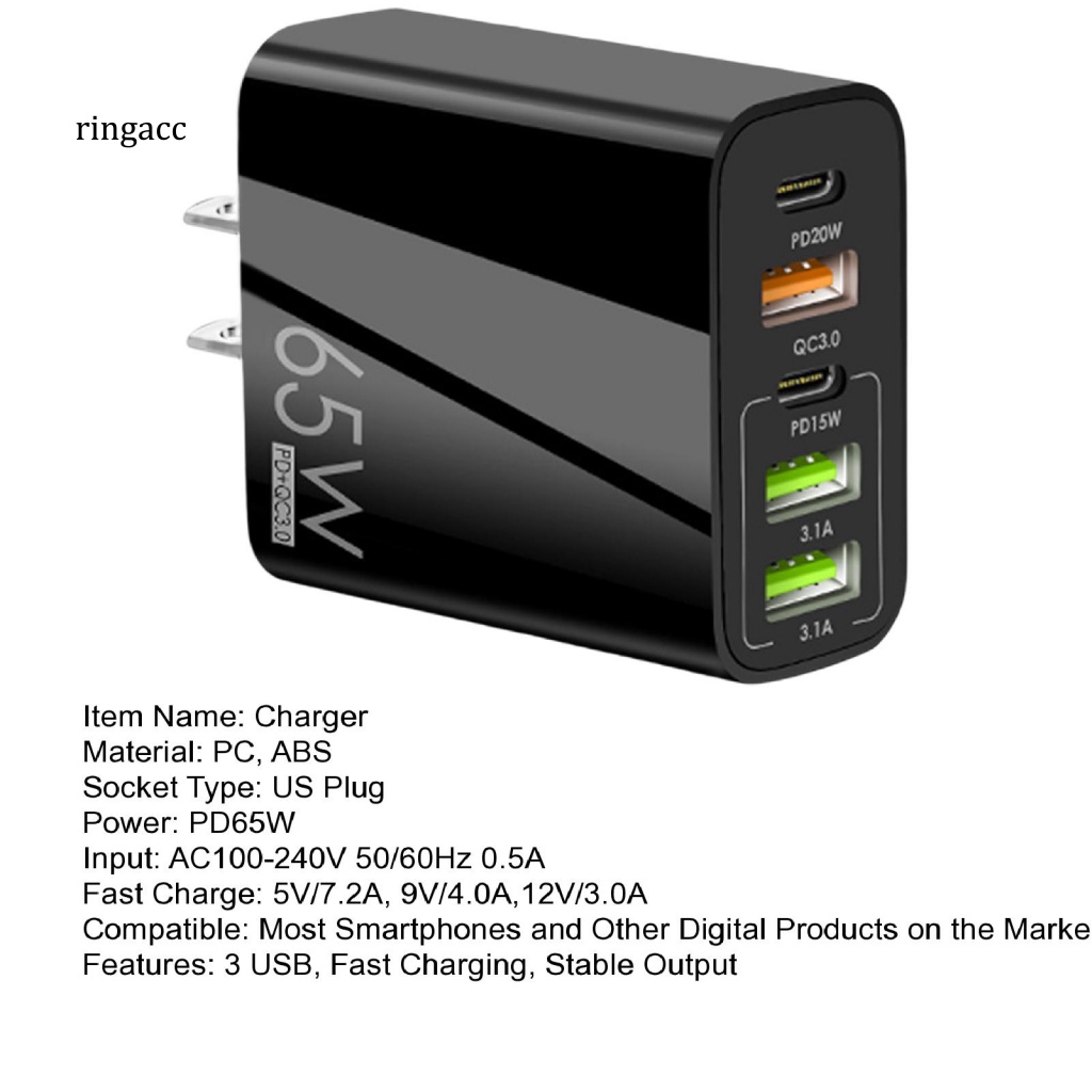 Đầu Sạc Nhanh RGA Chuyên Dụng Cho Điện Thoại Thông Minh