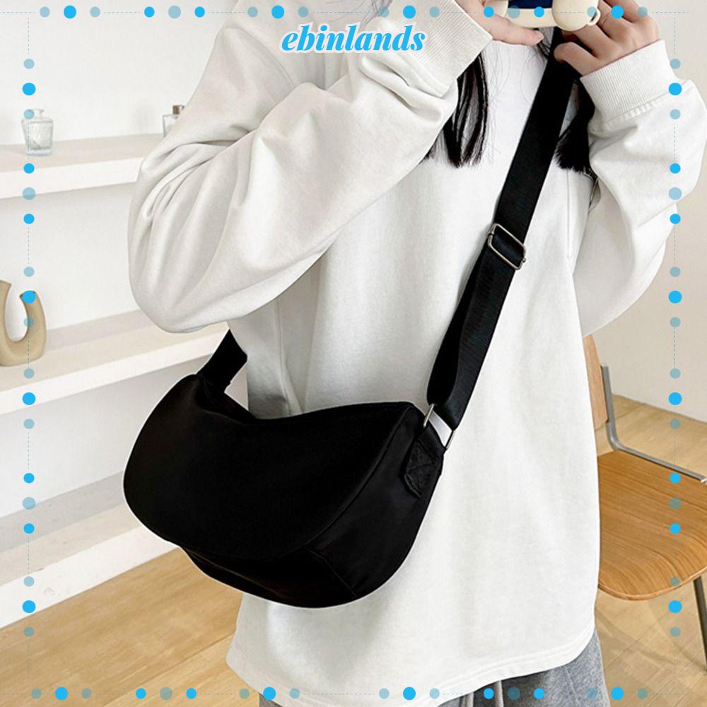 EBINLANDS Túi Tote Đeo Vai Mini Màu Trơn Trọng Lượng Nhẹ Thời Trang Cho Nữ