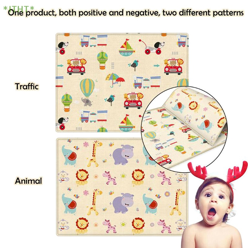 Thảm Xốp Đa Năng Cho Bé Tập Bò Áo Thun Thiết Kế Mới Năng Động Thời Trang