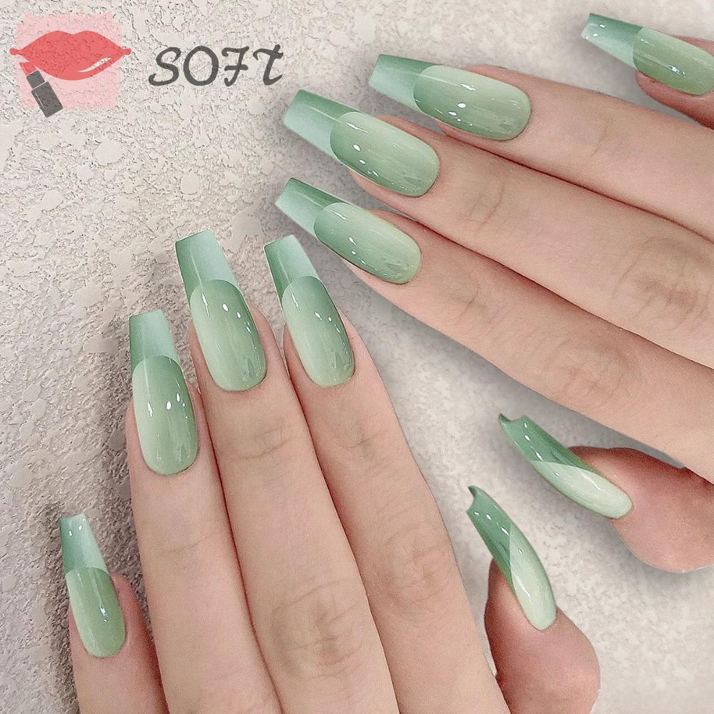 SOFTNESS Móng Tay Giả Hình Mắt Mèo Thời Trang Cho Nữ