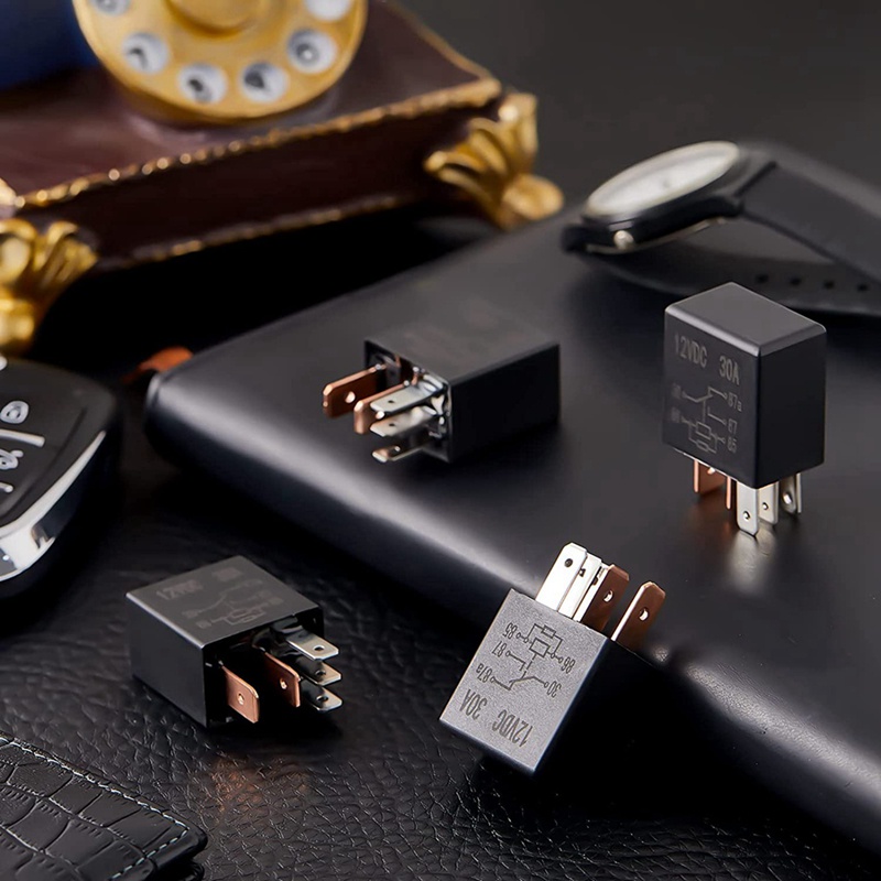 Set 8 Rơ Le 5 Pin 12V 30A Chuyên Dụng Dành Cho Xe Ô Tô