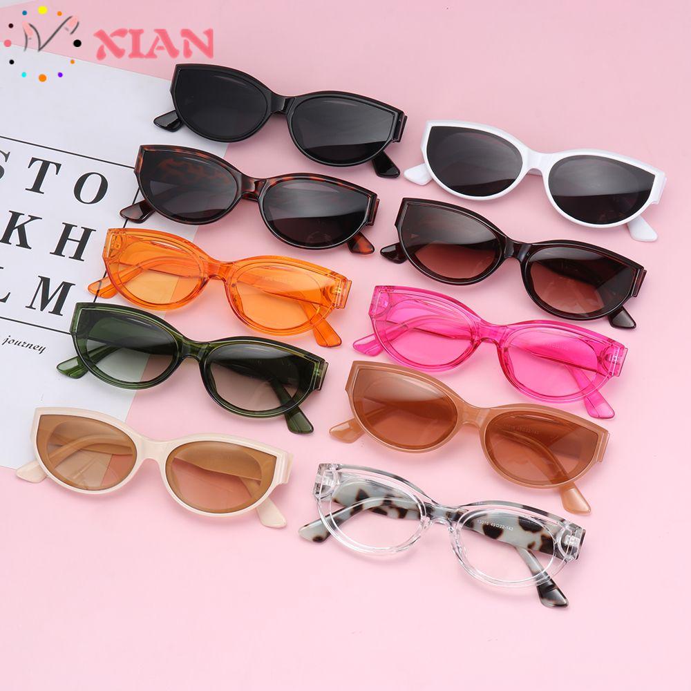 XIANTIN Kính Mát Gọng Oval Nhỏ Chống Tia UV Thời Trang Cho Nam Nữ