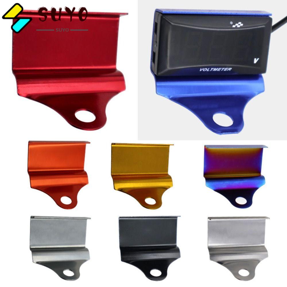SUYO Giá Đỡ Vôn Kế Bằng Hợp Kim Nhôm Nhiều Màu Tùy Chọn Tiện Dụng Cho Xe Máy