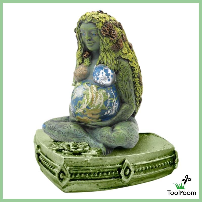 Mô Hình Tượng Mẹ Trái Đất Bằng Nhựa Resin Trang Trí Trong Nhà