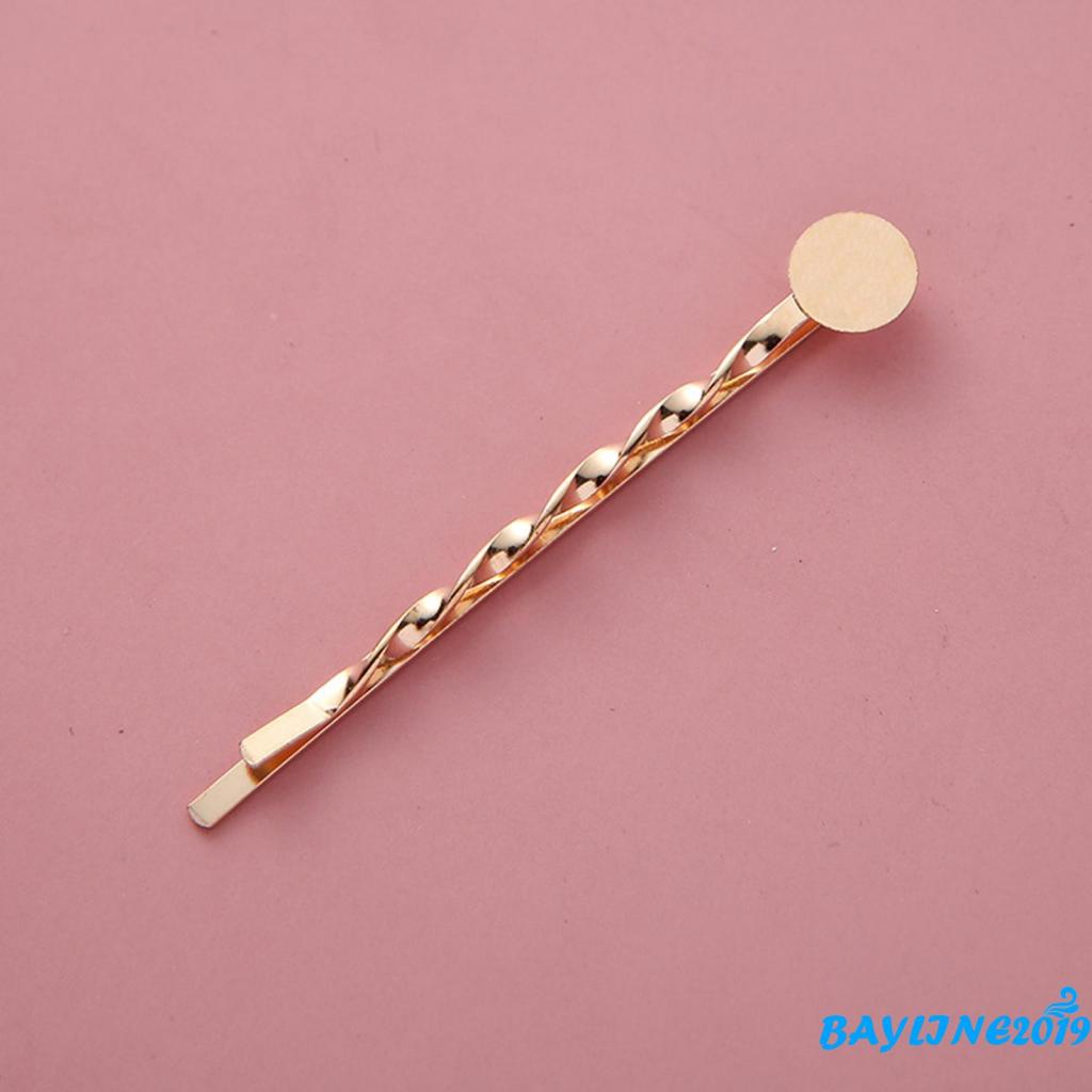 Kẹp Tóc Mái Màu Vàng Kim Thiết Kế Tinh Tế Thời Trang Cho Nữ