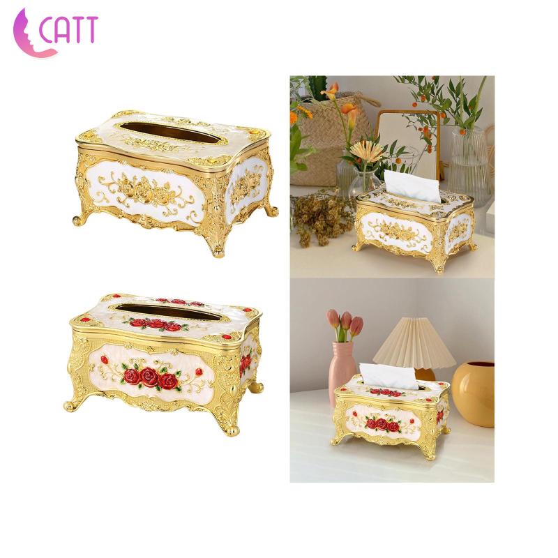 Hộp Đựng Khăn Giấy Để Bàn Thanh Lịch Chống Trượt Kèm Giá Đỡ Khăn Giấy