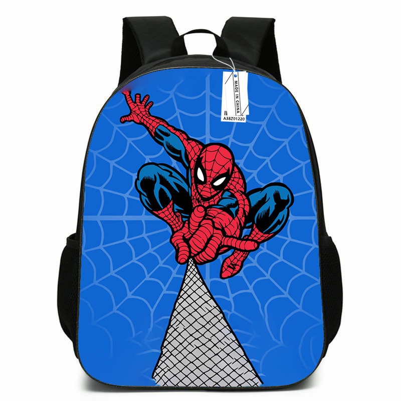 Ba Lô Đi Học Họa Tiết Hoạt Hình Người Nhện Cho Bé