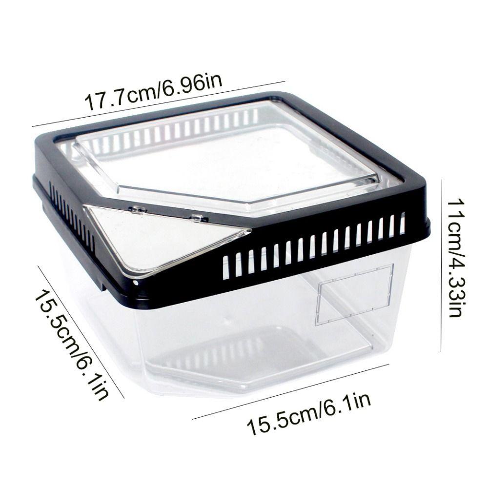 AARON1 Bể Nuôi Bò Sát / Bò Sát / Bò Sát Bằng Nhựa Trong Suốt Nắp Lật Chống Thoát