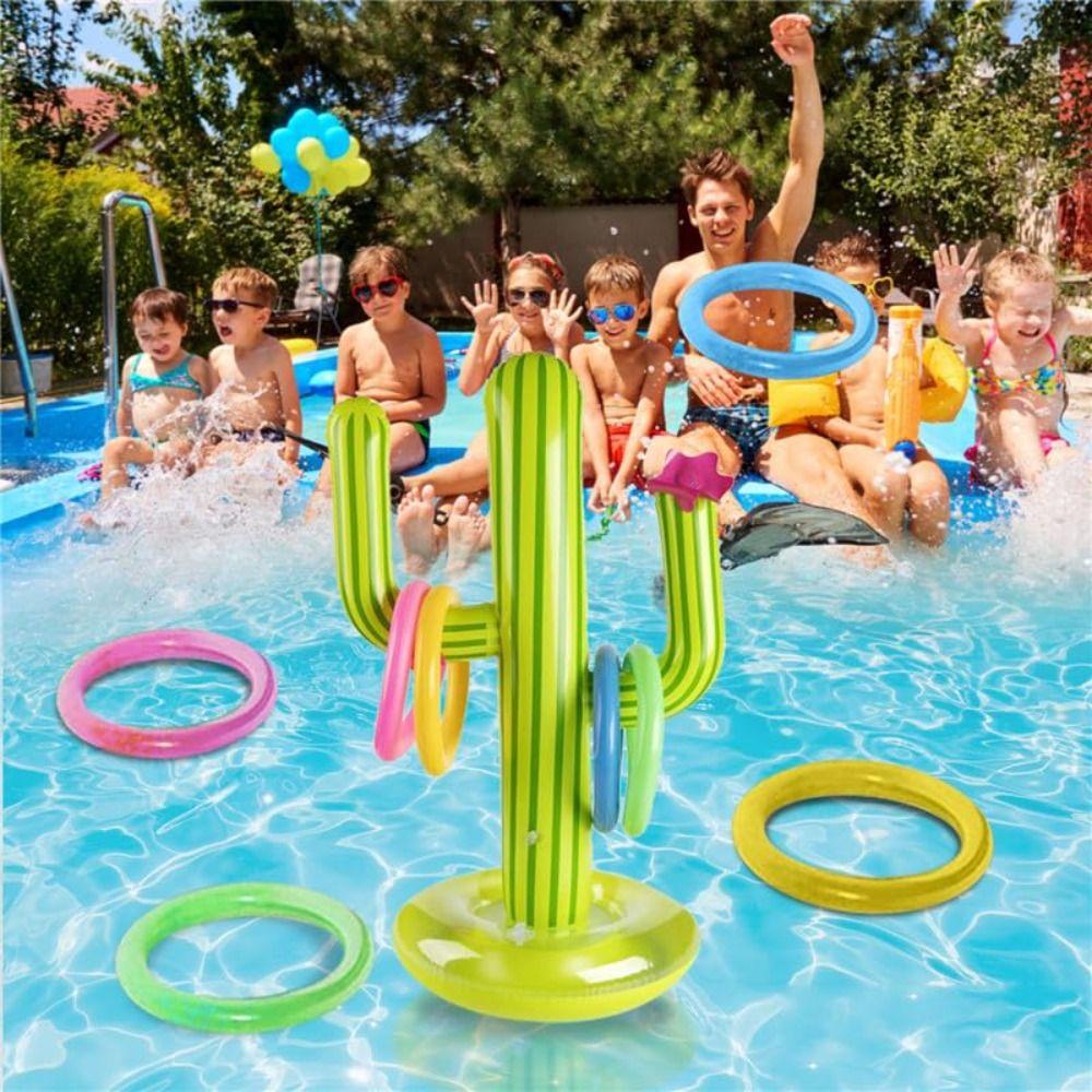 BEBETTERM Bộ Đồ Chơi Phao Bơi Bơm Hơi Hình Cây Xương Rồng Bằng PVC