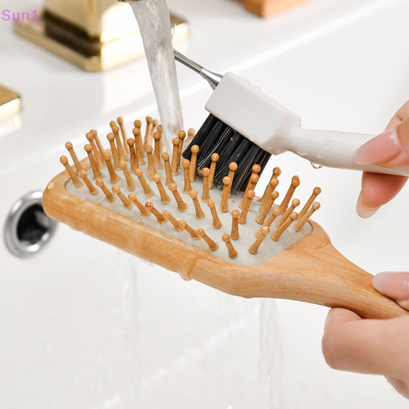 Lược Chải Làm Sạch Tóc 2 Trong 1 Có Túi Khí Tiện Dụng