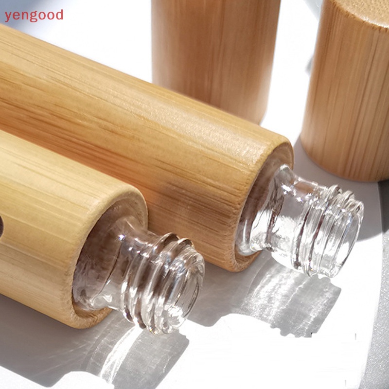 Bình Rỗng Đựng Dầu Bằng Gỗ Tre Dung Tích 1 / 3 / 5 / 10ml Tiện Dụng