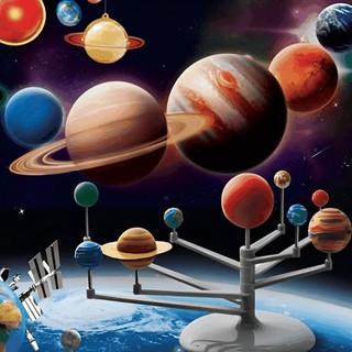 Diy solar system projector sound voice steam kids toy astronomy science educational planet model