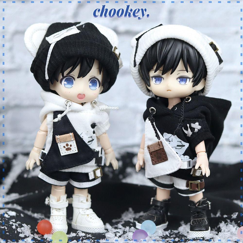 CHOOKEY Bộ Đồ Thời Trang Cho Búp Bê Gồm Áo Sweater + Quần Short
