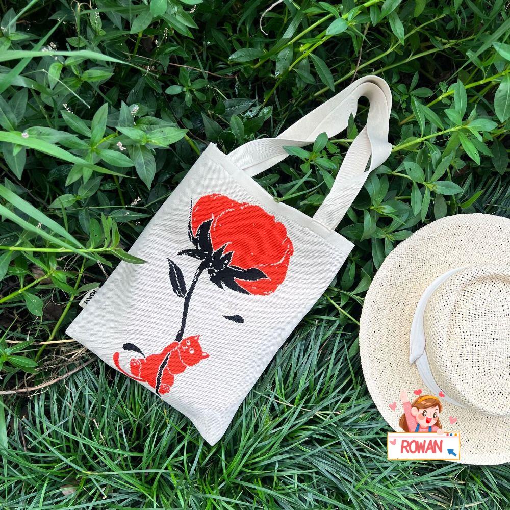 ROWANS Túi Xách Dệt Kim Sức Chứa Lớn Thời Trang Cho Nữ